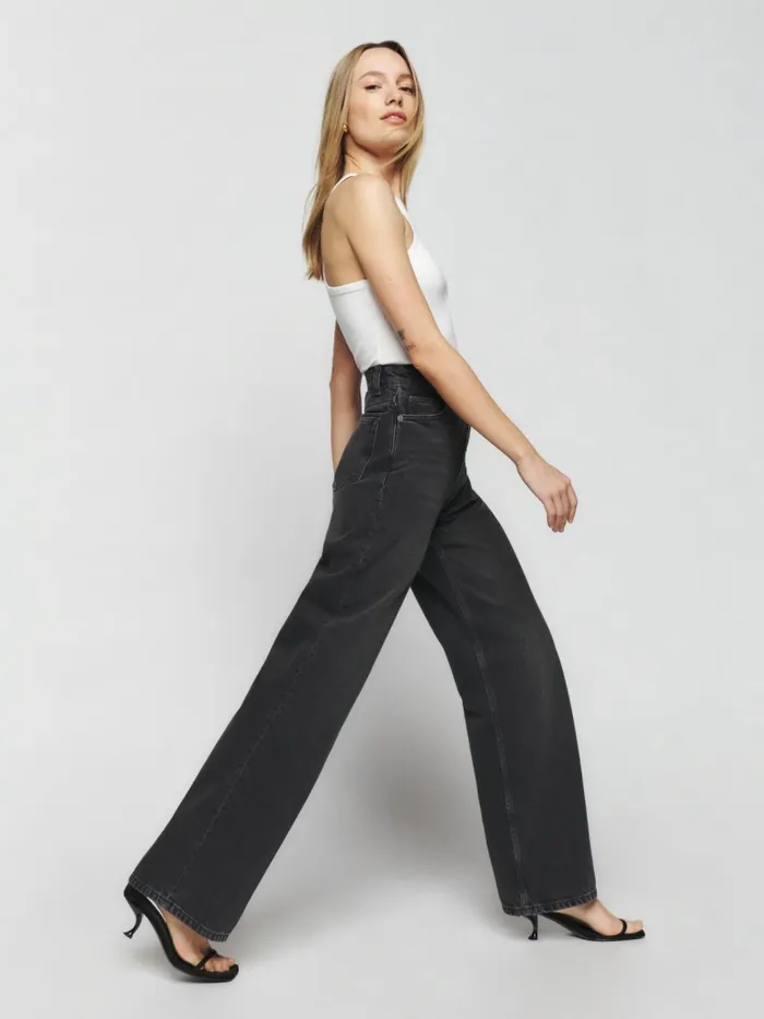 Reformation Jeans Cary High Rise Slouchy Wide Leg Jeans Summit 8211 Women Reformation Jeans Cary High Rise Slouchy Wide Leg Jeans Summit 8211 Women