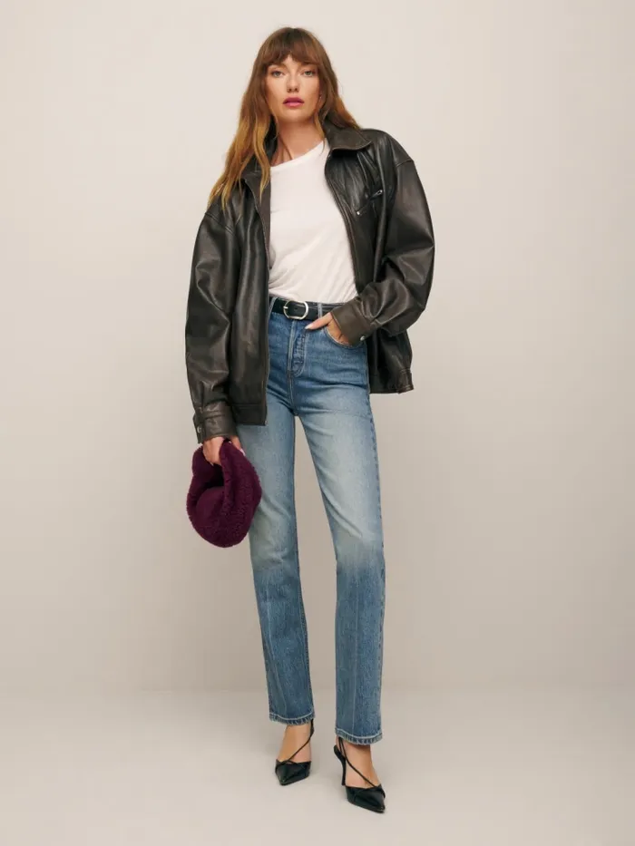 Reformation Jeans Cynthia Stretch High Rise Straight Jeans Merritt 8211 Women Reformation Jeans Cynthia Stretch High Rise Straight Jeans Merritt 8211 Women