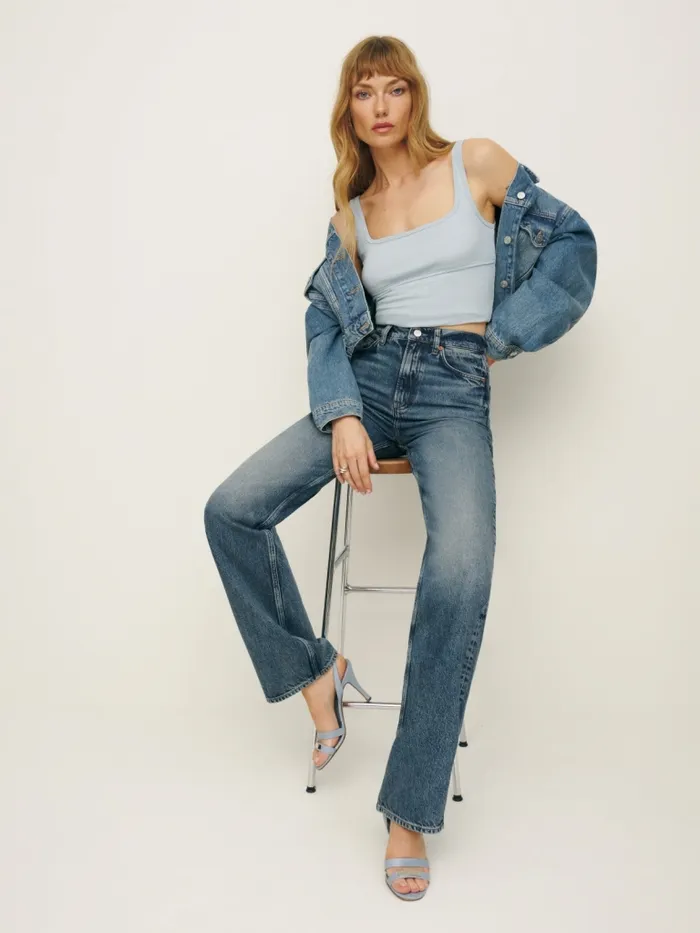 Reformation Jeans Wilder High Rise Wide Leg Jeans Pepin 8211 Women Reformation Jeans Wilder High Rise Wide Leg Jeans Pepin 8211 Women