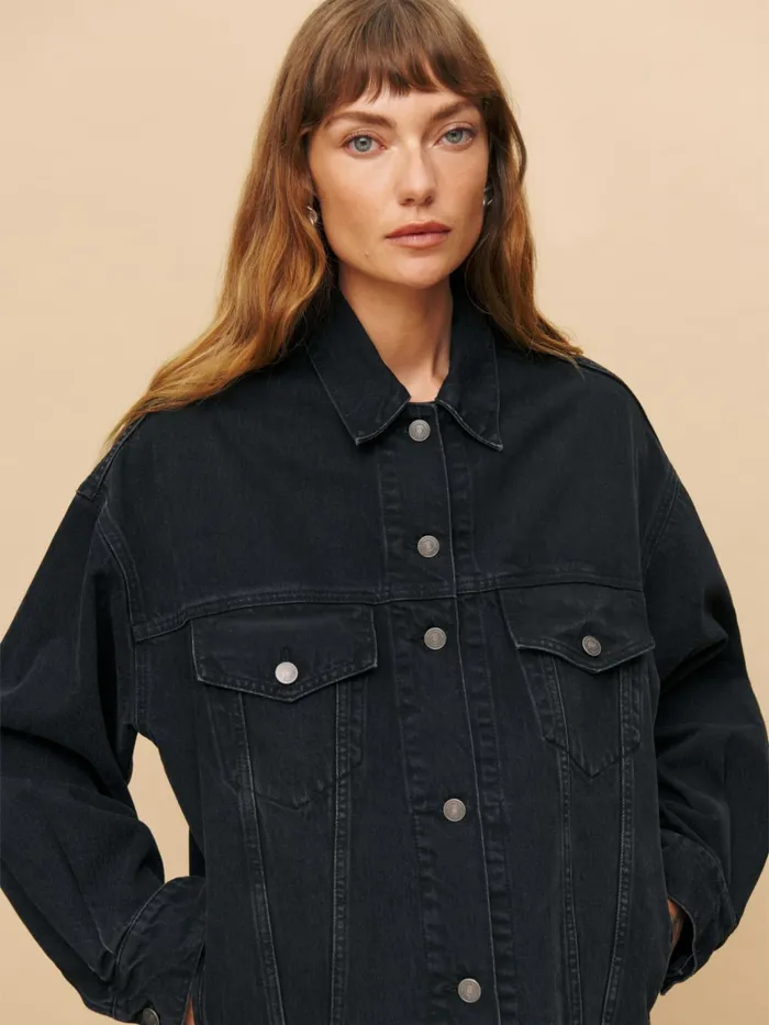 Reformation Outerwear Brooks Oversized Denim Jacket Turano 8211 Women Reformation Outerwear Brooks Oversized Denim Jacket Turano 8211 Women