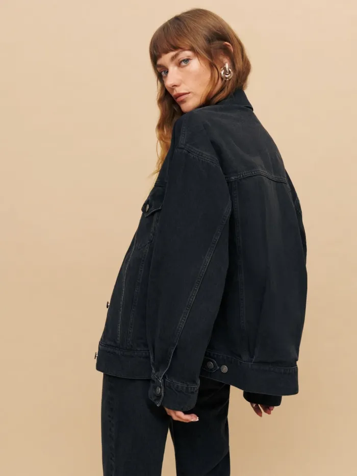Reformation Outerwear Brooks Oversized Denim Jacket Turano 8211 Women Reformation Outerwear Brooks Oversized Denim Jacket Turano 8211 Women