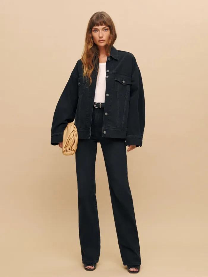 Reformation Outerwear Brooks Oversized Denim Jacket Turano 8211 Women Reformation Outerwear Brooks Oversized Denim Jacket Turano 8211 Women