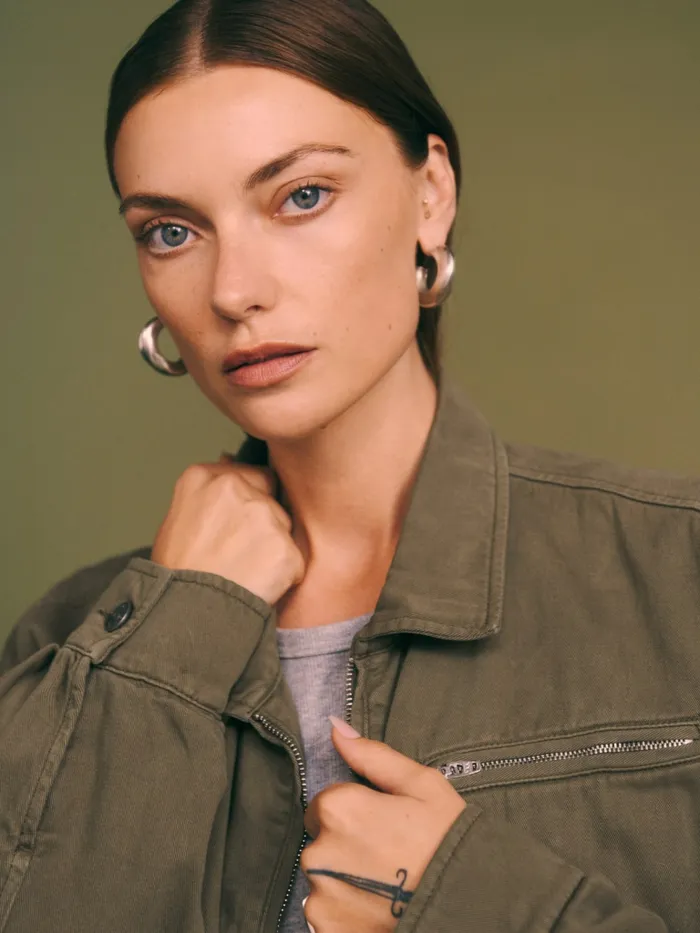 Reformation Outerwear Marco Bomber Jacket Dark Olive 8211 Women Reformation Outerwear Marco Bomber Jacket Dark Olive 8211 Women