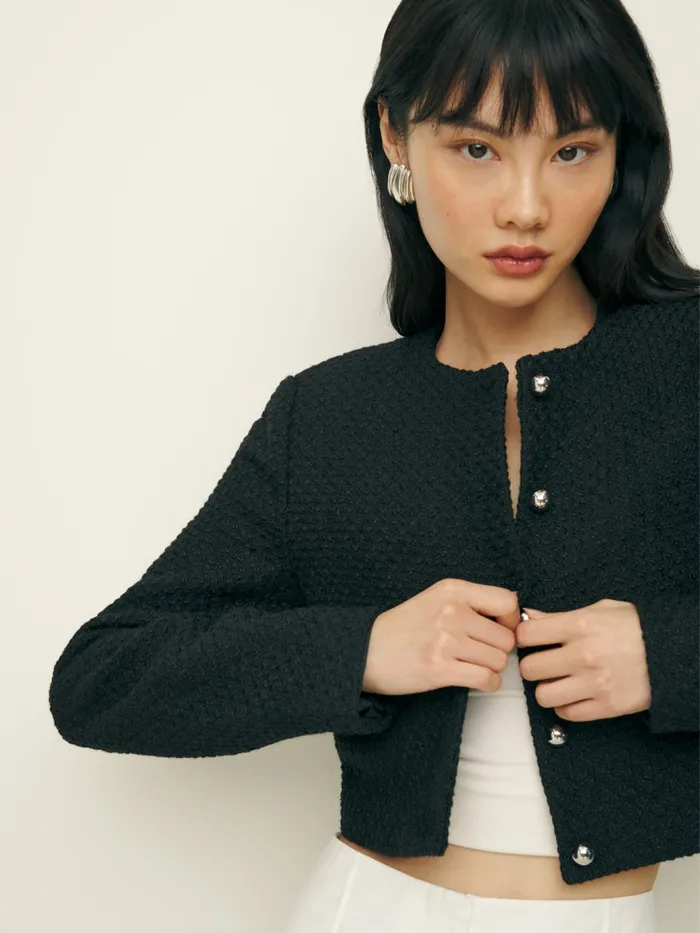Reformation Outerwear Trista Jacket Black 8211 Women Reformation Outerwear Trista Jacket Black 8211 Women