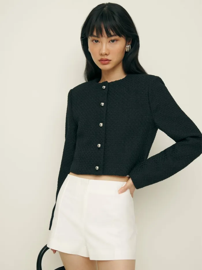 Reformation Outerwear Trista Jacket Black 8211 Women Reformation Outerwear Trista Jacket Black 8211 Women