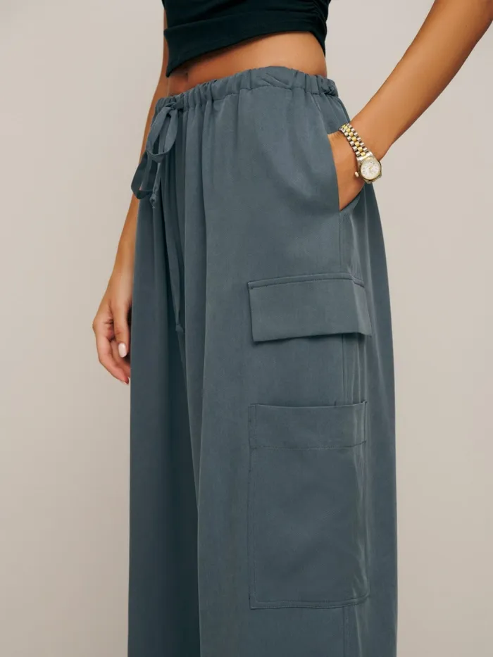 Reformation Pants Ethan Twill Pant Slate 8211 Women Reformation Pants Ethan Twill Pant Slate 8211 Women