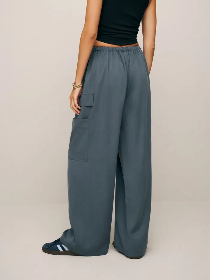 Reformation Pants Ethan Twill Pant Slate 8211 Women Reformation Pants Ethan Twill Pant Slate 8211 Women