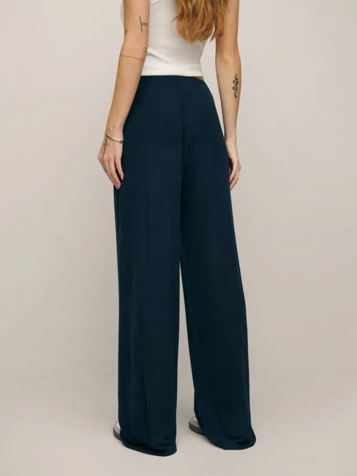Reformation Pants Olina Knit Pant Midnight 8211 Women