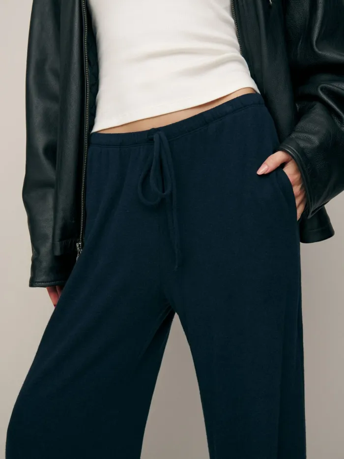Reformation Pants Olina Knit Pant Midnight 8211 Women