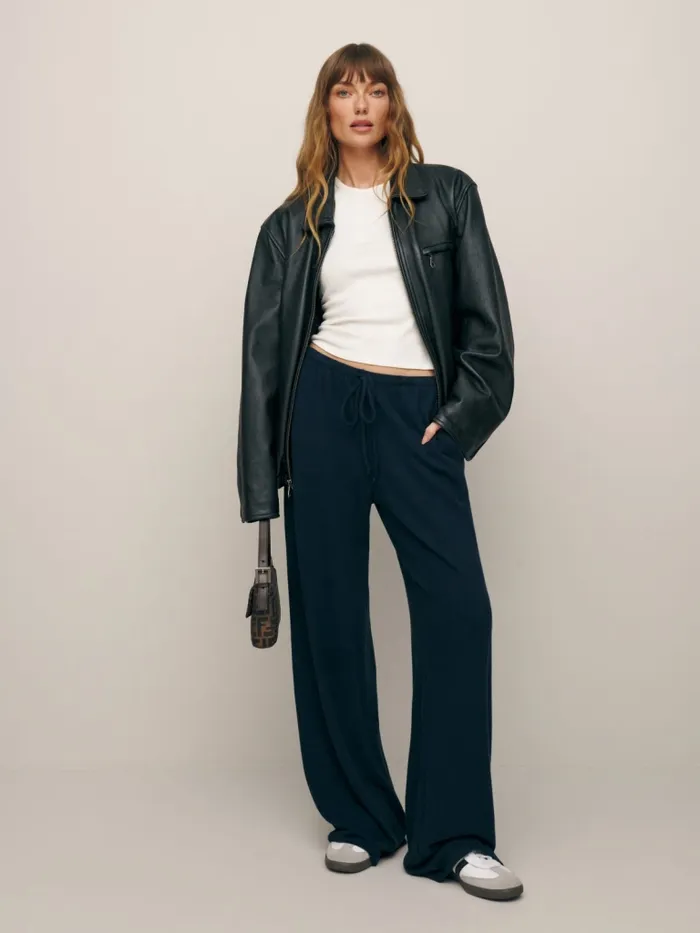 Reformation Pants Olina Knit Pant Midnight 8211 Women