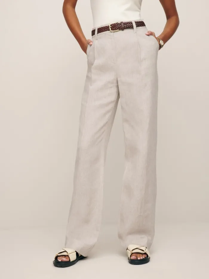 Reformation Pants Petites Alex Linen Pant Oatmeal 8211 Women Reformation Pants Petites Alex Linen Pant Oatmeal 8211 Women