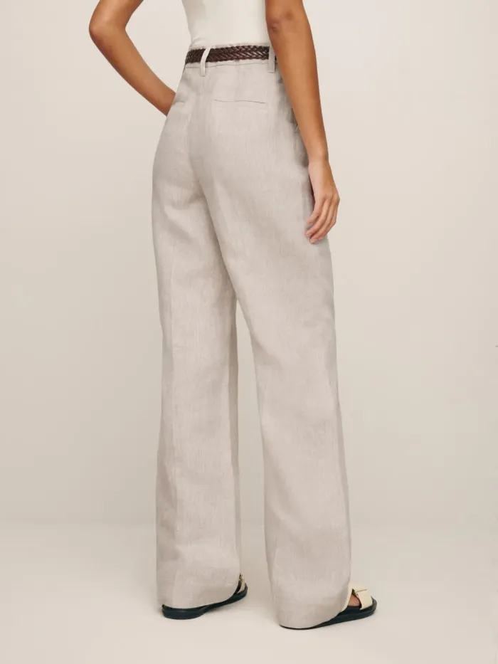 Reformation Pants Petites Alex Linen Pant Oatmeal 8211 Women Reformation Pants Petites Alex Linen Pant Oatmeal 8211 Women