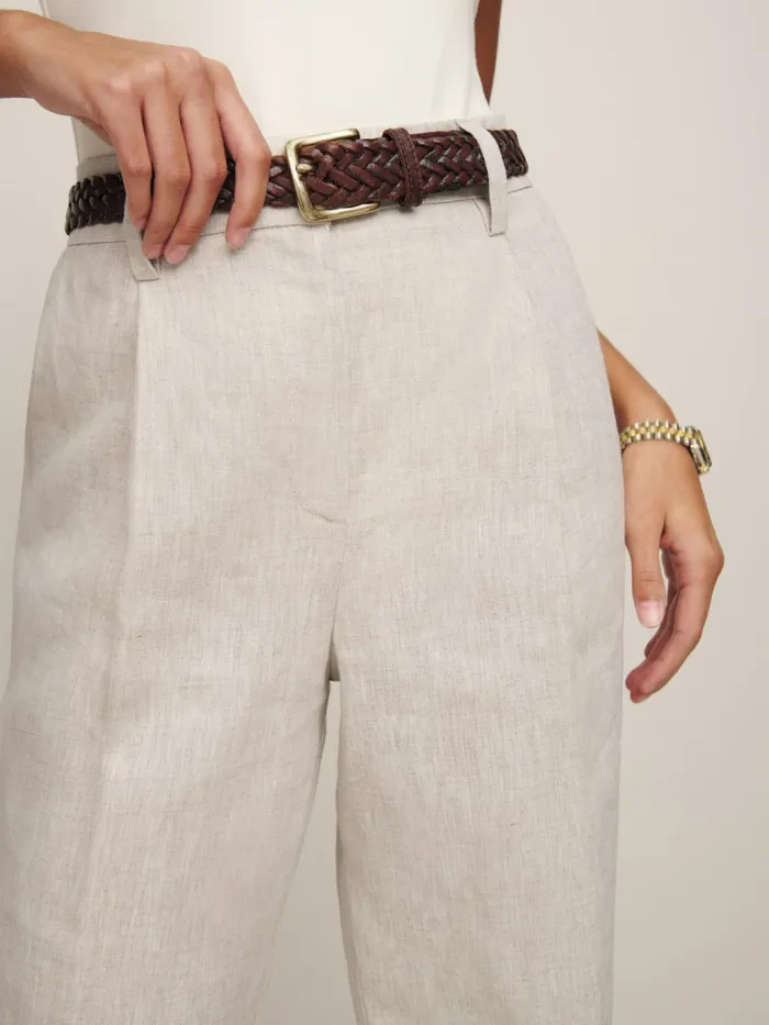 Reformation Pants Petites Alex Linen Pant Oatmeal 8211 Women Reformation Pants Petites Alex Linen Pant Oatmeal 8211 Women