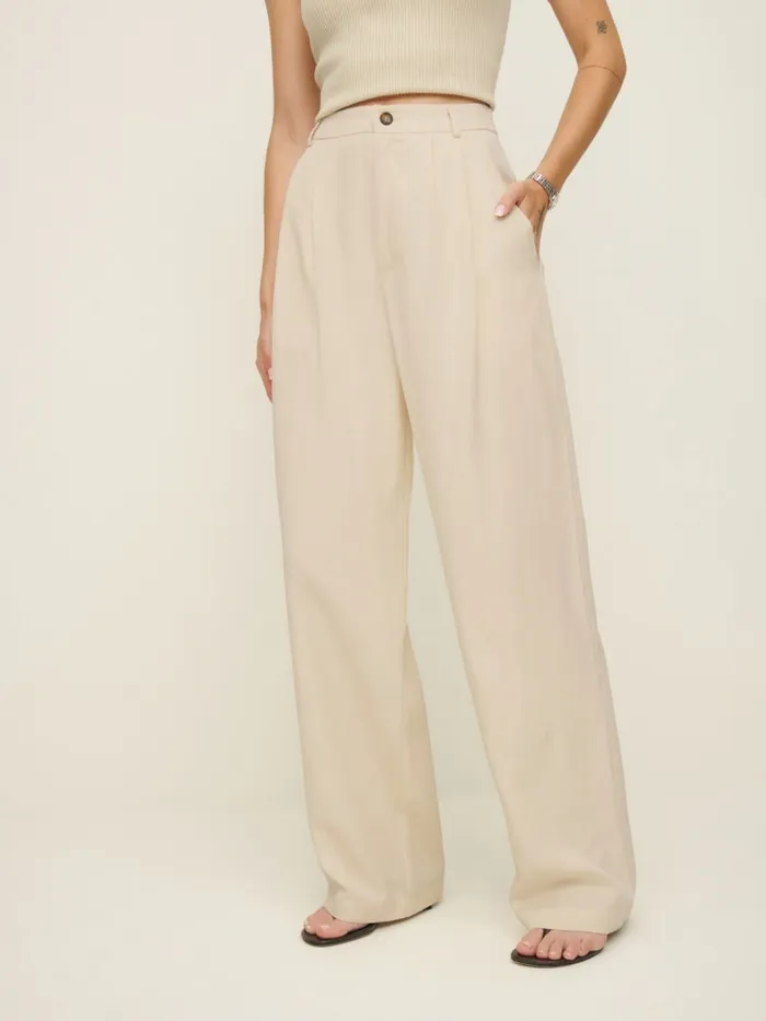 Reformation Pants Petites Mason Pant Sugar 8211 Women Reformation Pants Petites Mason Pant Sugar 8211 Women