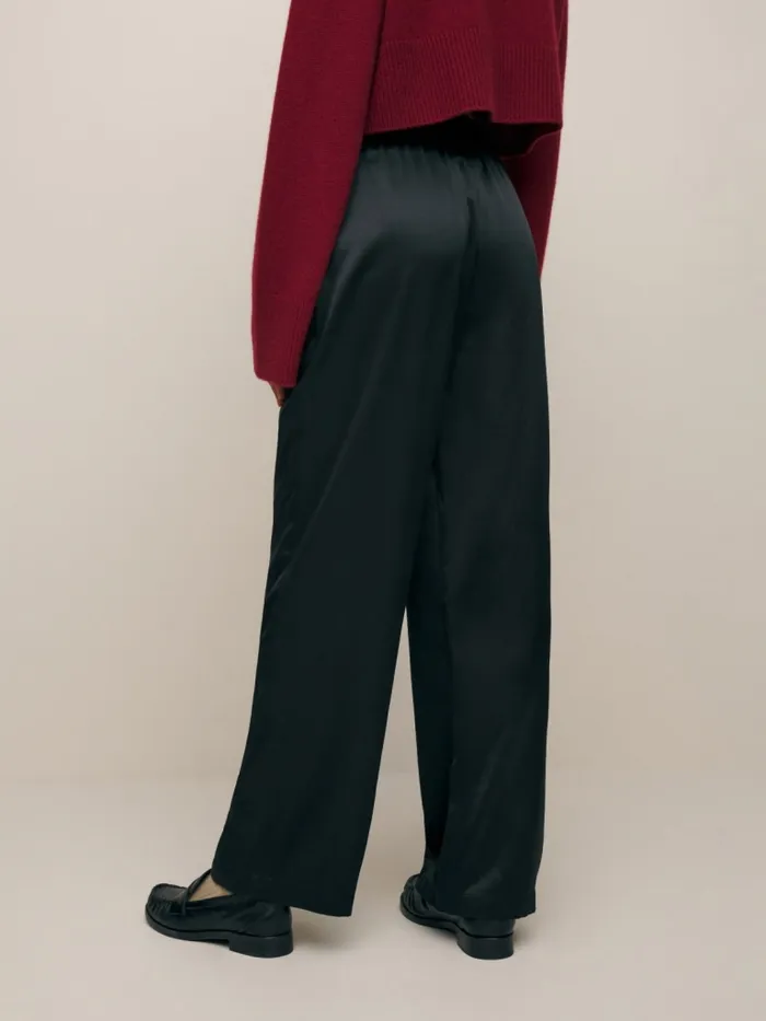 Reformation Pants Petites Olina Silk Pant Black 8211 Women Reformation Pants Petites Olina Silk Pant Black 8211 Women