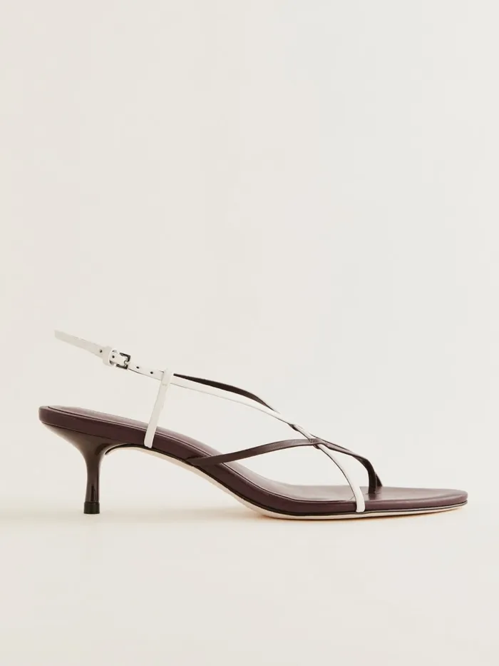 Reformation Sandals Daphne Heeled Sandal Ruby White Espresso 8211 Women