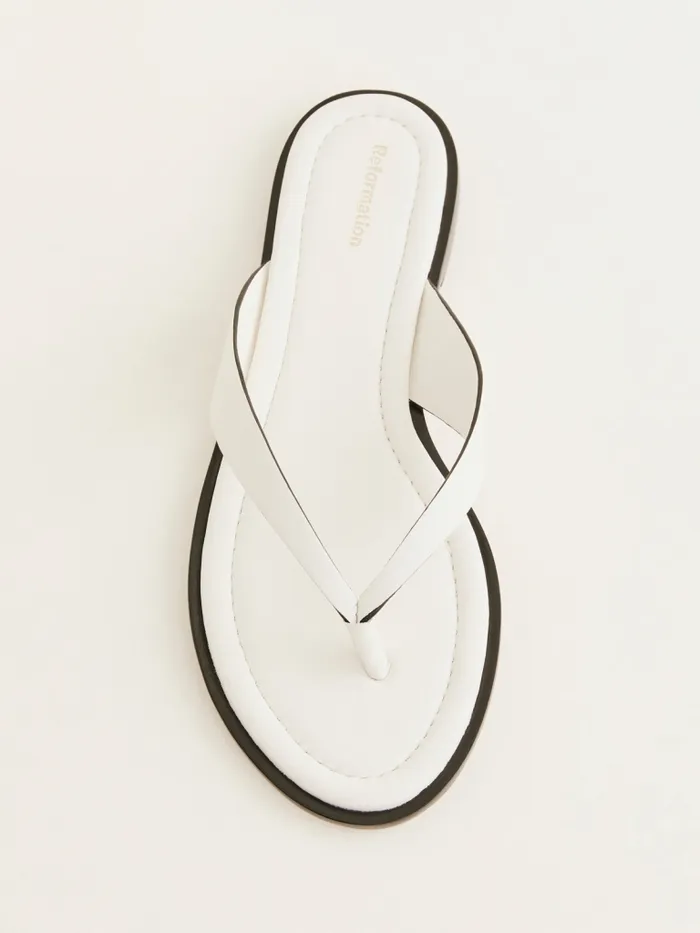 Reformation Sandals Jessie Thong Sandal Whiteblack 8211 Women Reformation Sandals Jessie Thong Sandal Whiteblack 8211 Women