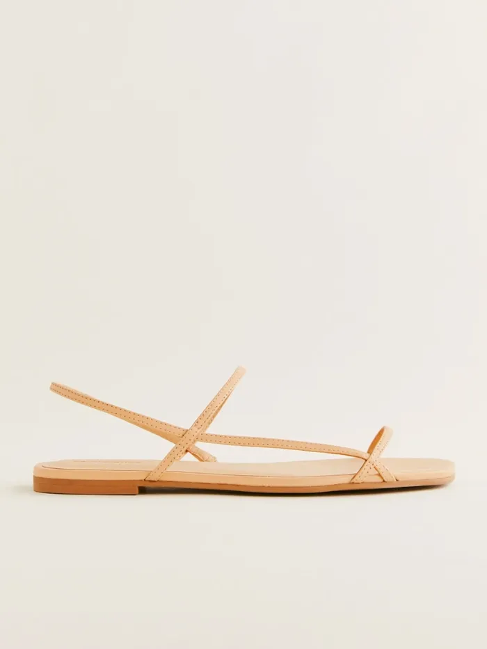 Reformation Sandals Marcia Strappy Flat Sandal Porcini Leather 8211 Women Reformation Sandals Marcia Strappy Flat Sandal Porcini Leather 8211 Women