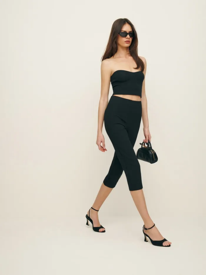 Reformation Sandals Noa Heeled Sandal Black Suede 8211 Women Reformation Sandals Noa Heeled Sandal Black Suede 8211 Women