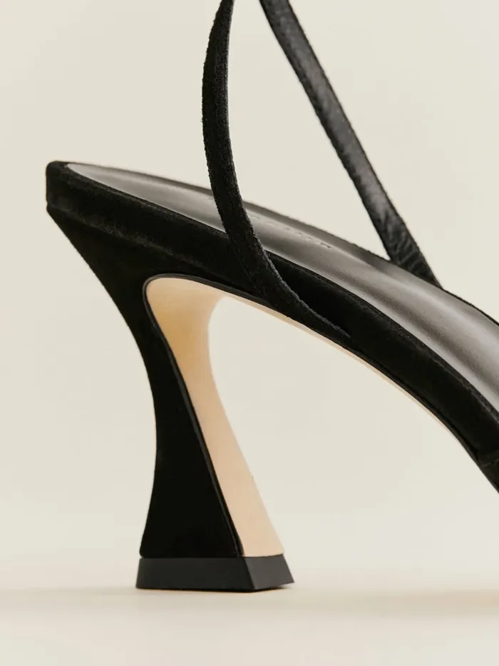 Reformation Sandals Noa Heeled Sandal Black Suede 8211 Women Reformation Sandals Noa Heeled Sandal Black Suede 8211 Women