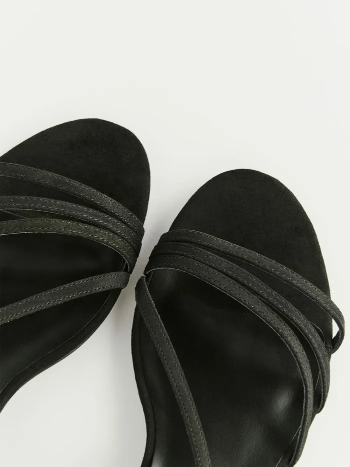 Reformation Sandals Phoenecia Lattice Flat Sandal Black Suede 8211 Women Reformation Sandals Phoenecia Lattice Flat Sandal Black Suede 8211 Women
