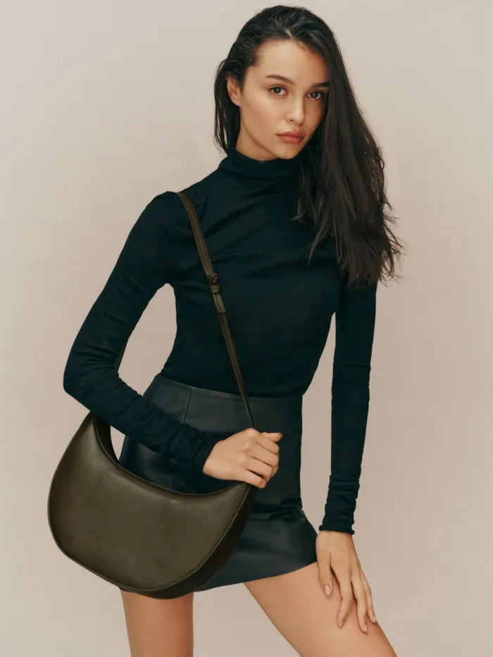 Reformation Shoulder Bags Rosetta Sling Crossbody Bag Truffle 8211 Women Reformation Shoulder Bags Rosetta Sling Crossbody Bag Truffle 8211 Women
