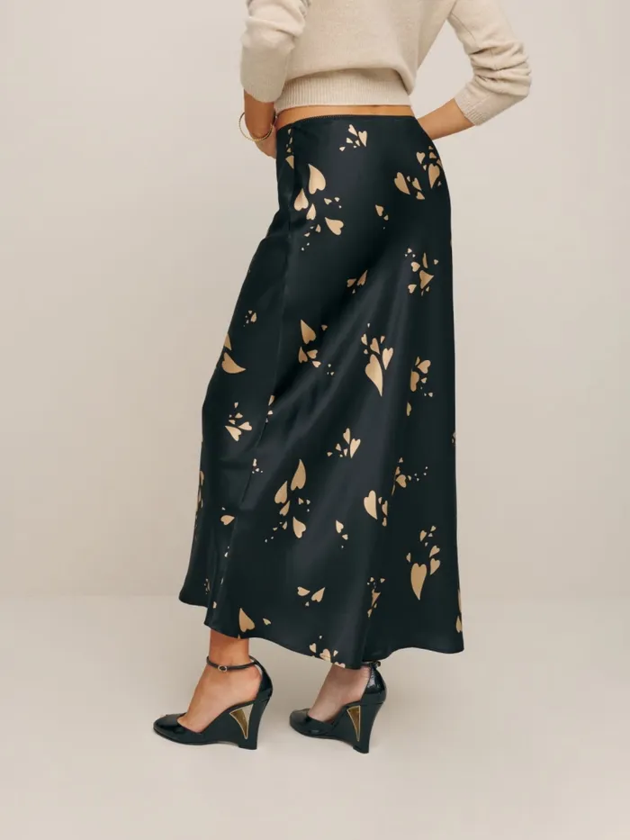 Reformation Skirts Layla Silk Skirt Beloved 8211 Women Reformation Skirts Layla Silk Skirt Beloved 8211 Women