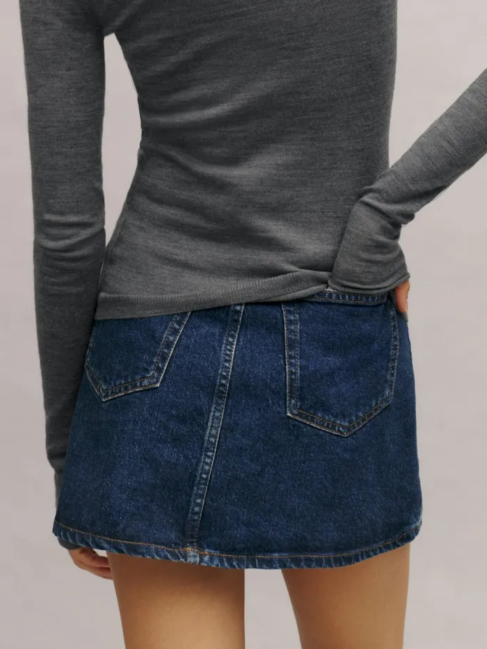Reformation Skirts Lydia High Rise Denim Mini Skirt Huron 8211 Women Reformation Skirts Lydia High Rise Denim Mini Skirt Huron 8211 Women