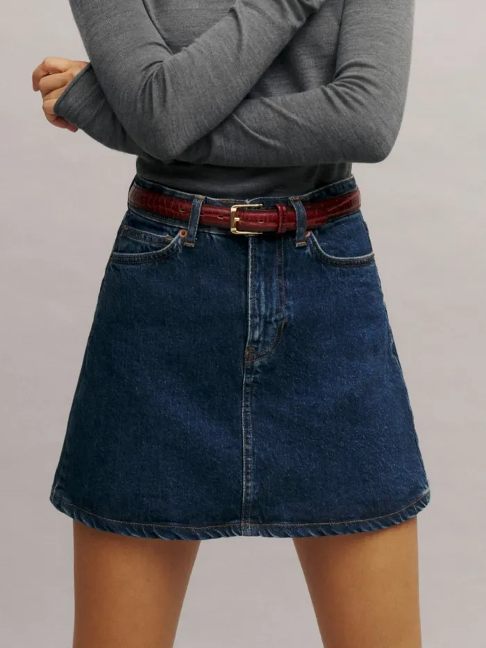 Reformation Skirts Lydia High Rise Denim Mini Skirt Huron 8211 Women Reformation Skirts Lydia High Rise Denim Mini Skirt Huron 8211 Women