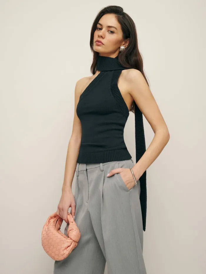 Reformation Sweaters Allegra Sweater Tank Black 8211 Women