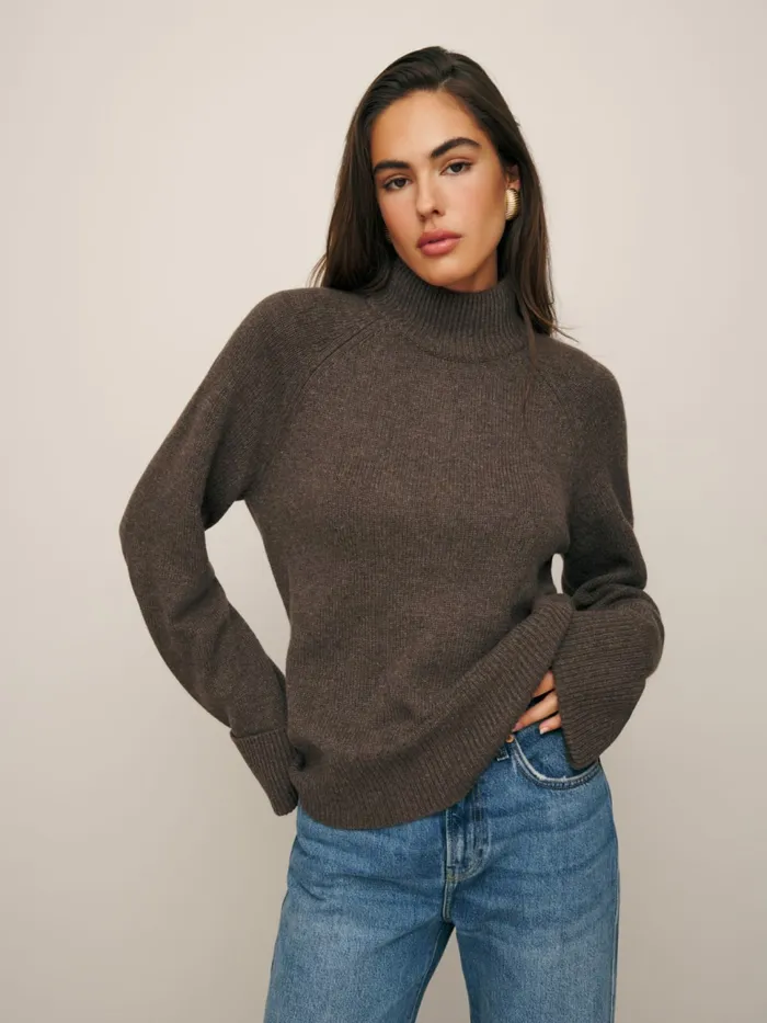 Reformation Sweaters Garrett Cashmere Oversized Turtleneck Hedgerow 8211 Women Reformation Sweaters Garrett Cashmere Oversized Turtleneck Hedgerow 8211 Women