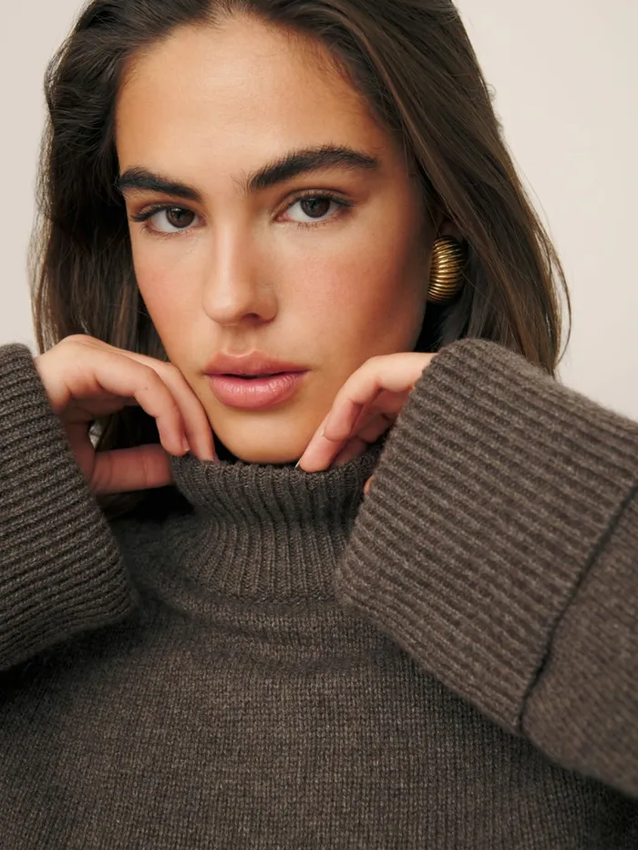 Reformation Sweaters Garrett Cashmere Oversized Turtleneck Hedgerow 8211 Women Reformation Sweaters Garrett Cashmere Oversized Turtleneck Hedgerow 8211 Women