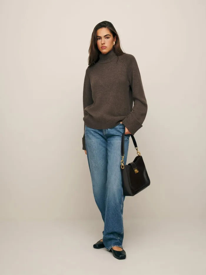 Reformation Sweaters Garrett Cashmere Oversized Turtleneck Hedgerow 8211 Women Reformation Sweaters Garrett Cashmere Oversized Turtleneck Hedgerow 8211 Women
