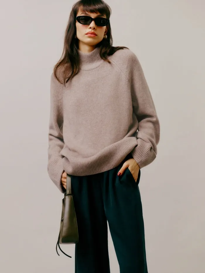 Reformation Sweaters Garrett Cashmere Oversized Turtleneck Oatmeal 8211 Women Reformation Sweaters Garrett Cashmere Oversized Turtleneck Oatmeal 8211 Women