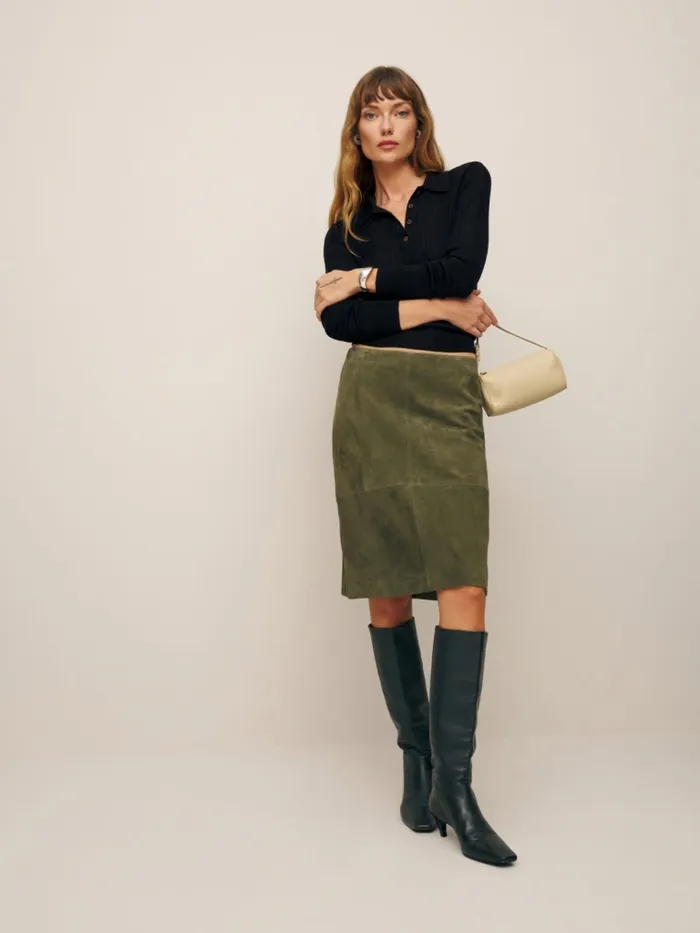 Reformation Sweaters Hermia Regenerative Merino Polo Black 8211 Women Reformation Sweaters Hermia Regenerative Merino Polo Black 8211 Women