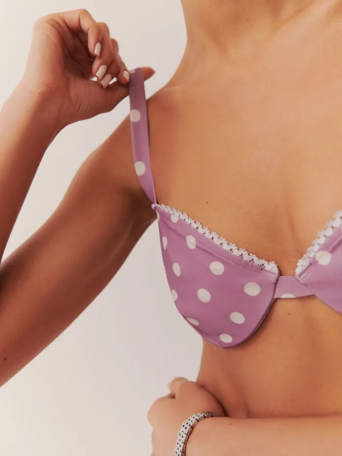 Reformation Swim Maldives Bikini Top Maeve Dot 8211 Women Reformation Swim Maldives Bikini Top Maeve Dot 8211 Women