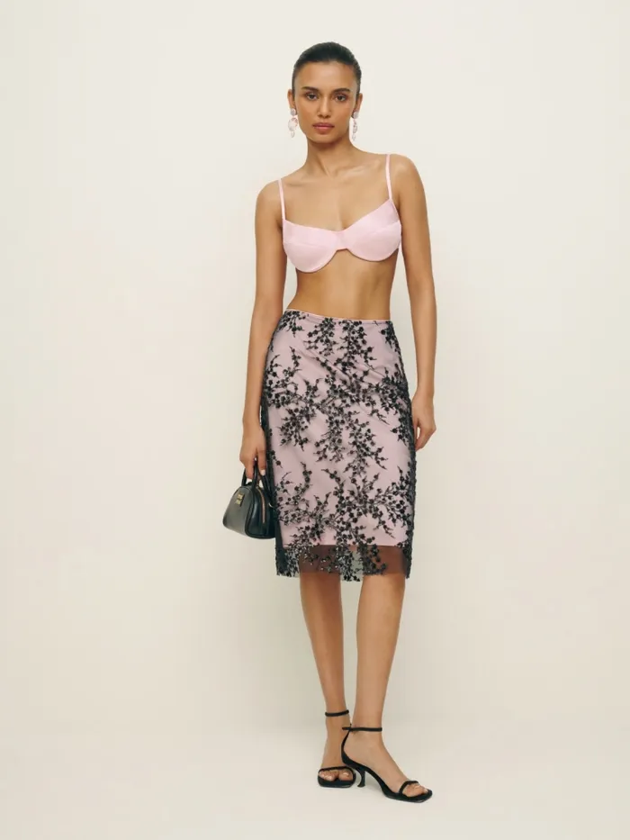 Reformation Tops Antonia Bra Light Pink 8211 Women