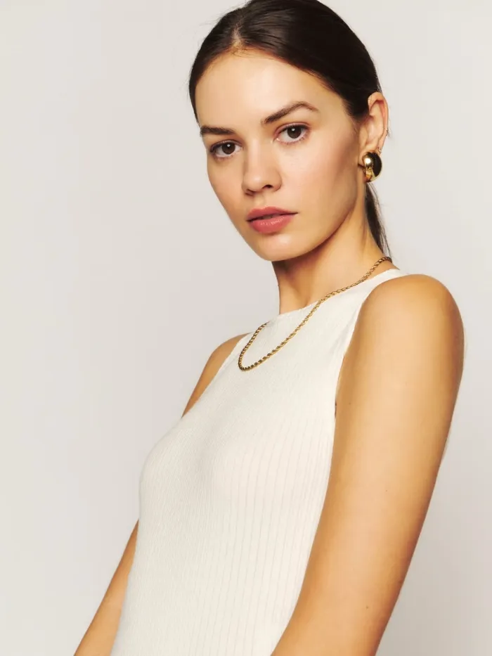 Reformation Tops Daxton Knit Top Fior Di Latte 8211 Women Reformation Tops Daxton Knit Top Fior Di Latte 8211 Women