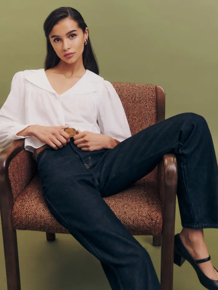 Reformation Tops Libbey Top White 8211 Women