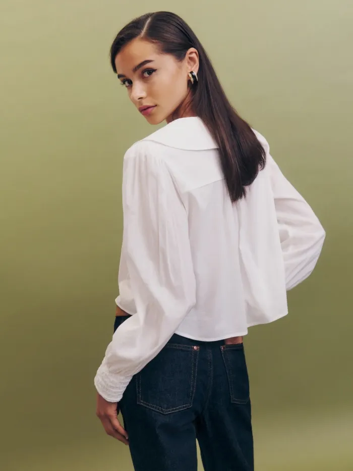 Reformation Tops Libbey Top White 8211 Women