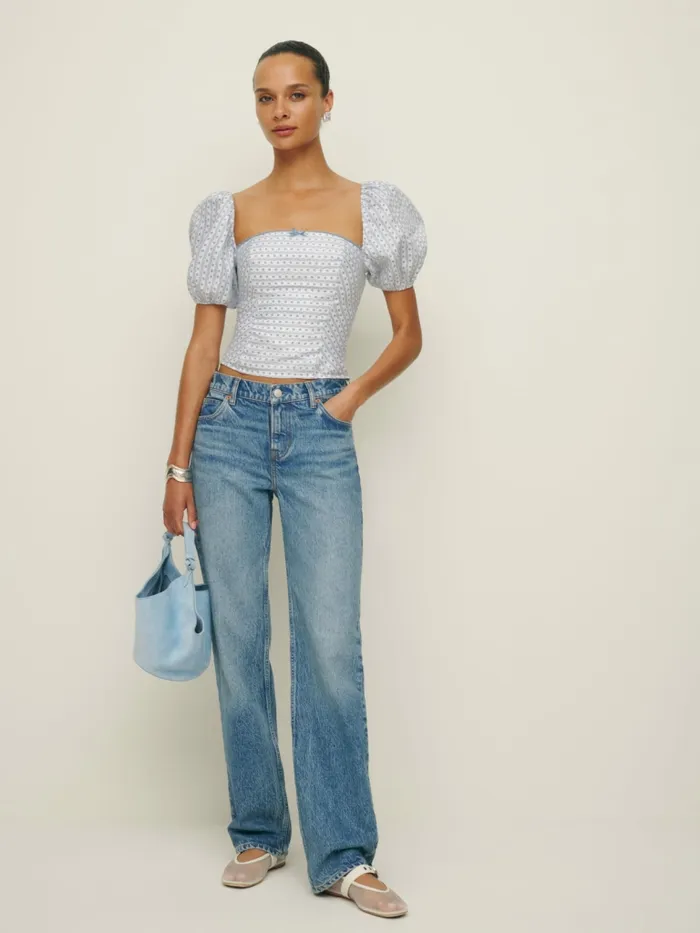 Reformation Tops Marella Linen Top Cindy 8211 Women Reformation Tops Marella Linen Top Cindy 8211 Women