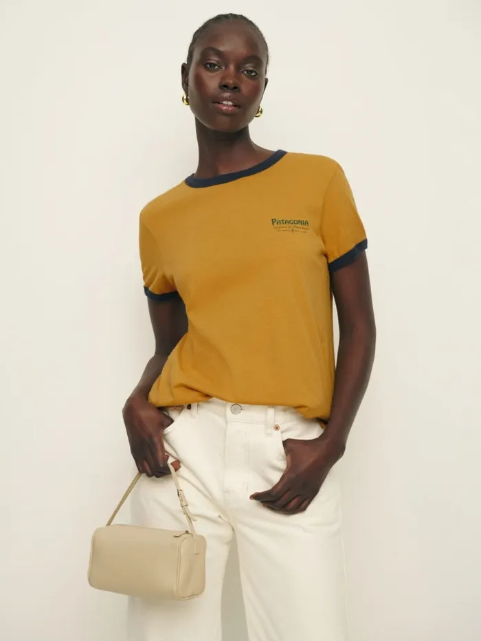 Reformation Tops Patagonia W039s Water People Organic Ringer Tee Water People Gator Pufferfish Gold 8211 Women Reformation Tops Patagonia W039s Water People Organic Ringer Tee Water People Gator Pufferfish Gold 8211 Women