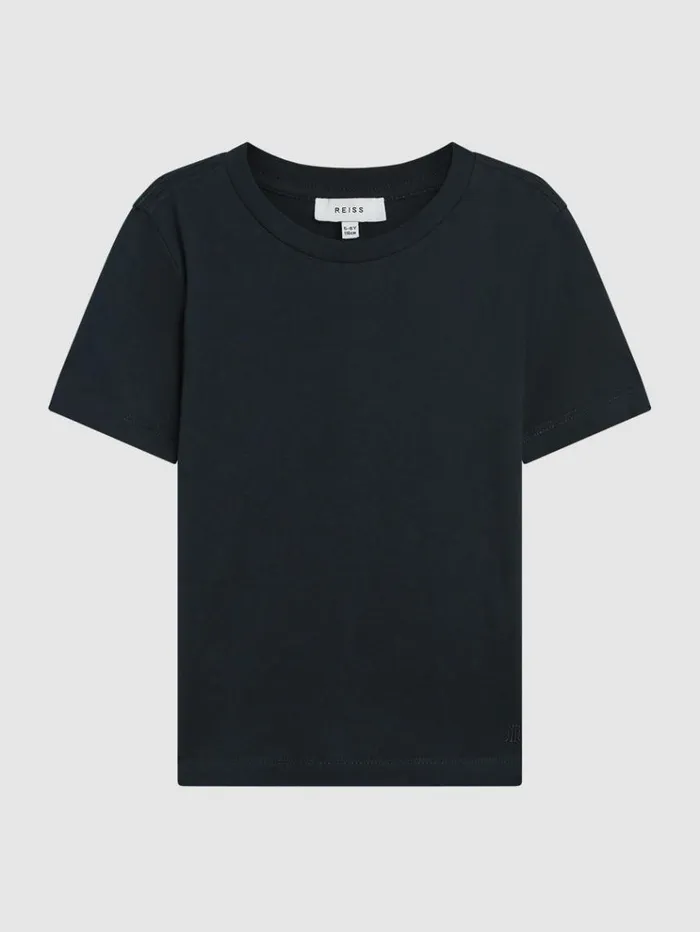 REISS TShirts Children Crew Neck Cotton TShirt Navy