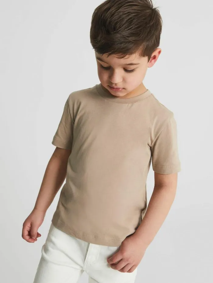 REISS TShirts Children Crew Neck TShirt Stone