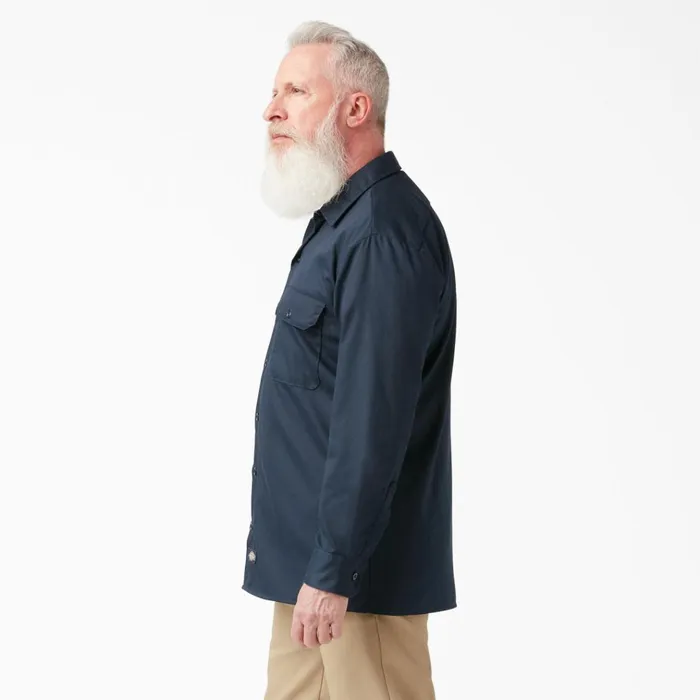 Relaxed Fit Long Sleeve Work Shirt Dark Navy Dark Navy dn Men Dickies Long Sleeve Work Shirts Relaxed Fit Long Sleeve Work Shirt Dark Navy Dark Navy dn Men Dickies Long Sleeve Work Shirts