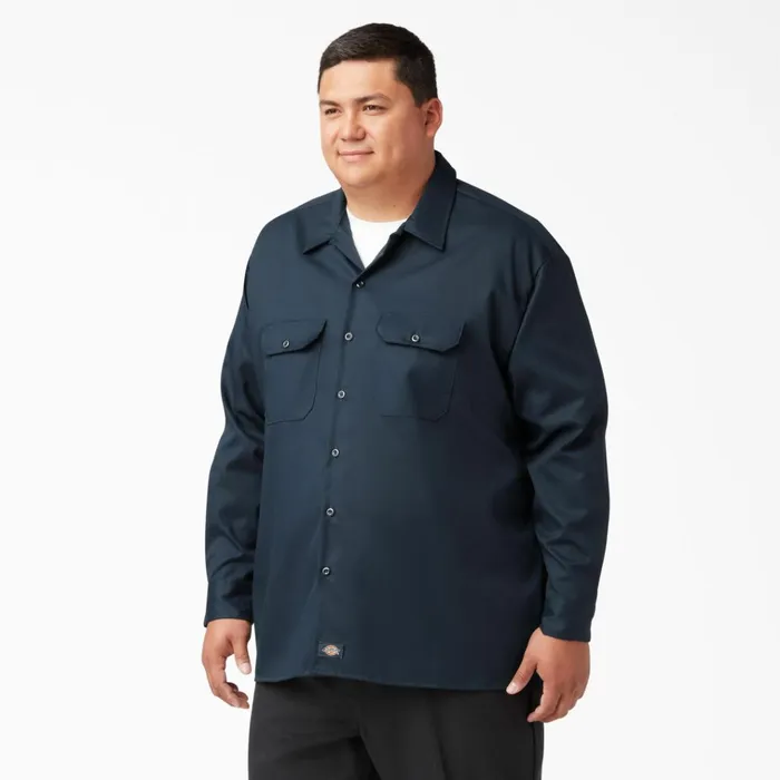 Relaxed Fit Long Sleeve Work Shirt Dark Navy Dark Navy dn Men Dickies Long Sleeve Work Shirts Relaxed Fit Long Sleeve Work Shirt Dark Navy Dark Navy dn Men Dickies Long Sleeve Work Shirts