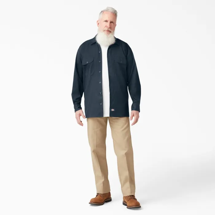 Relaxed Fit Long Sleeve Work Shirt Dark Navy Dark Navy dn Men Dickies Long Sleeve Work Shirts Relaxed Fit Long Sleeve Work Shirt Dark Navy Dark Navy dn Men Dickies Long Sleeve Work Shirts
