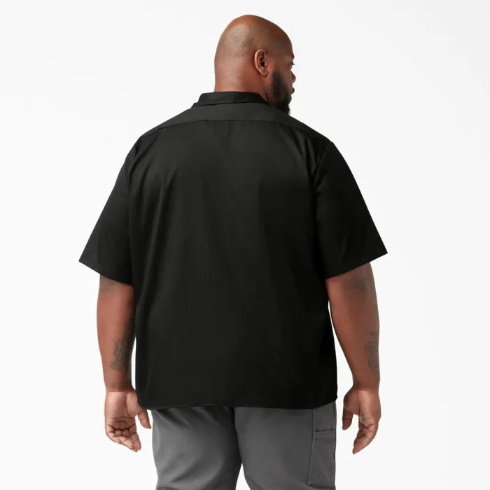 Relaxed Fit Short Sleeve Work Shirt Black Black bk Men Dickies Work Shirts Relaxed Fit Short Sleeve Work Shirt Black Black bk Men Dickies Work Shirts