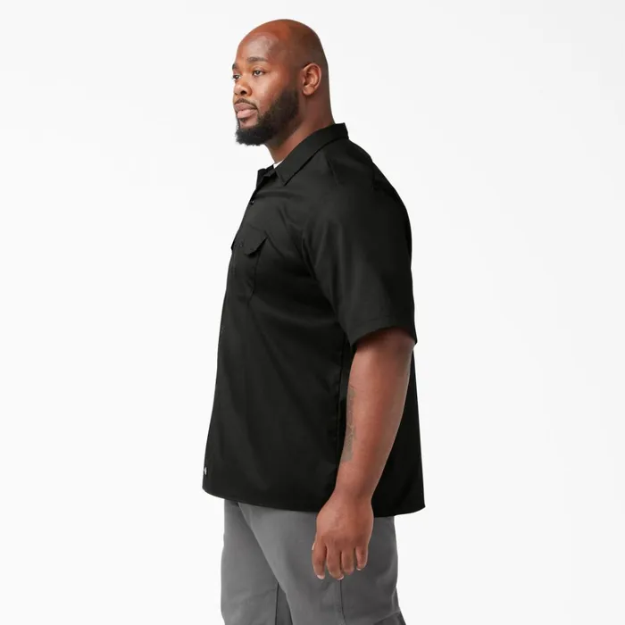 Relaxed Fit Short Sleeve Work Shirt Black Black bk Men Dickies Work Shirts Relaxed Fit Short Sleeve Work Shirt Black Black bk Men Dickies Work Shirts