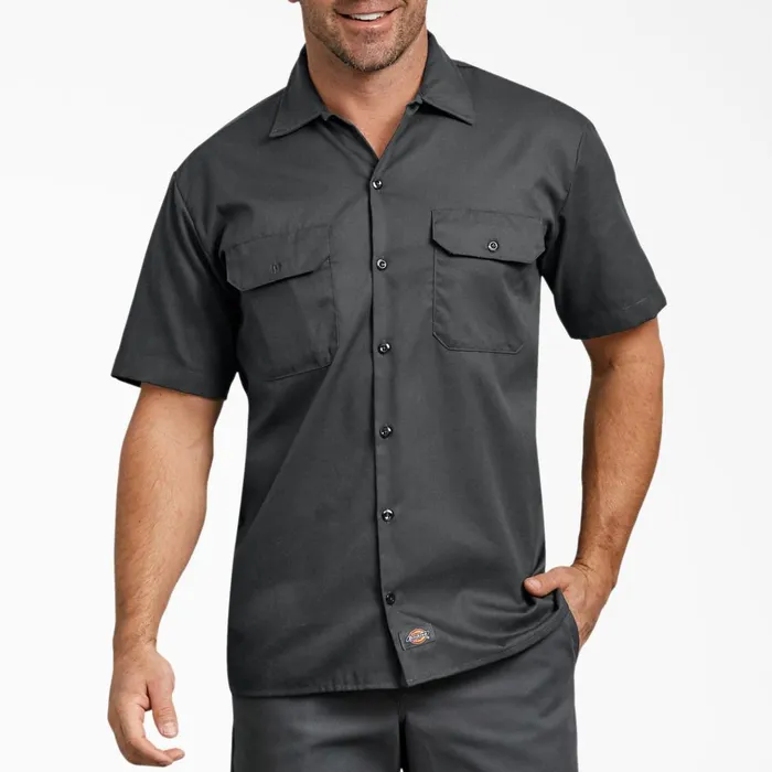Relaxed Fit Short Sleeve Work Shirt Charcoal Gray Charcoal Gray ch Men Dickies Work Shirts Relaxed Fit Short Sleeve Work Shirt Charcoal Gray Charcoal Gray ch Men Dickies Work Shirts